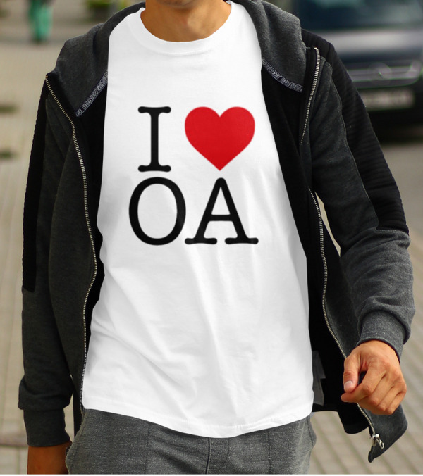I Heart OA Symbolized Love For OA Movement T-Shirt