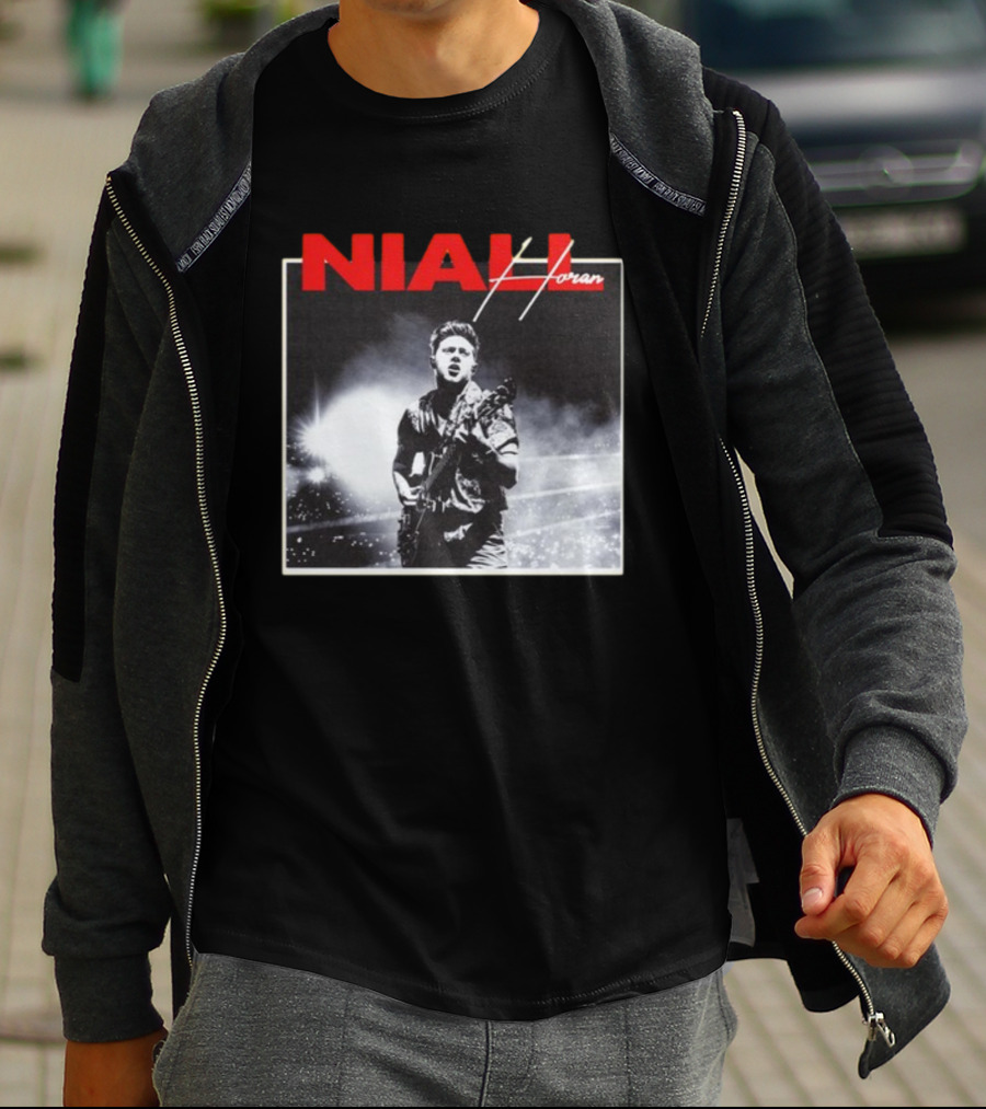 Niall Horan Black And White Concert Performance T-Shirt