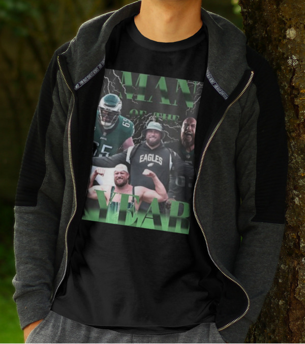 Man Of The Year Eagles Lane Johnson Player T-Shirt