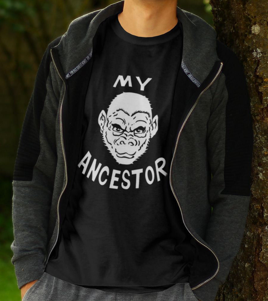 Blaise Ulysse Bernard Collins II My Ancestor Ape Face T-Shirt