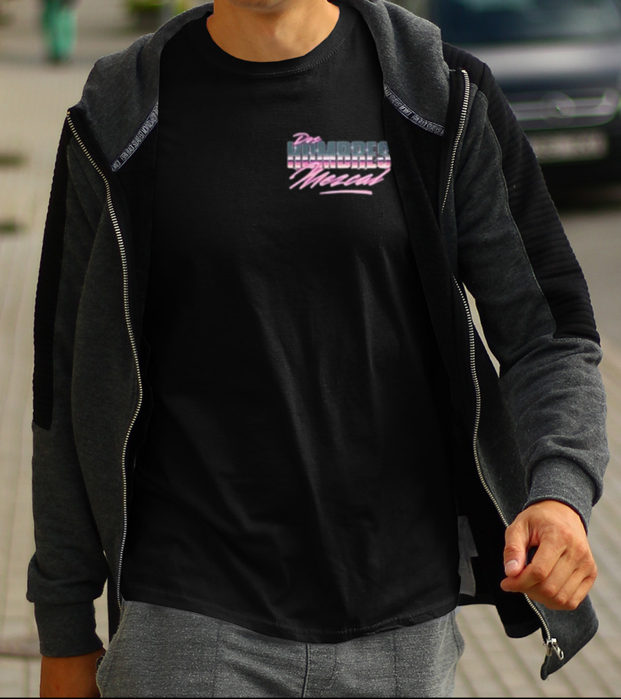 Dos Hombres Mezcal Pink Retro T-Shirt
