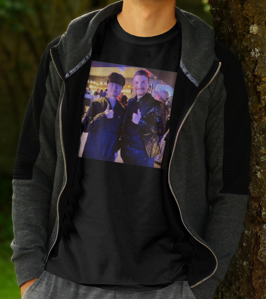 Fabian Mallant With Faker Thumbs Up Photo T-Shirt