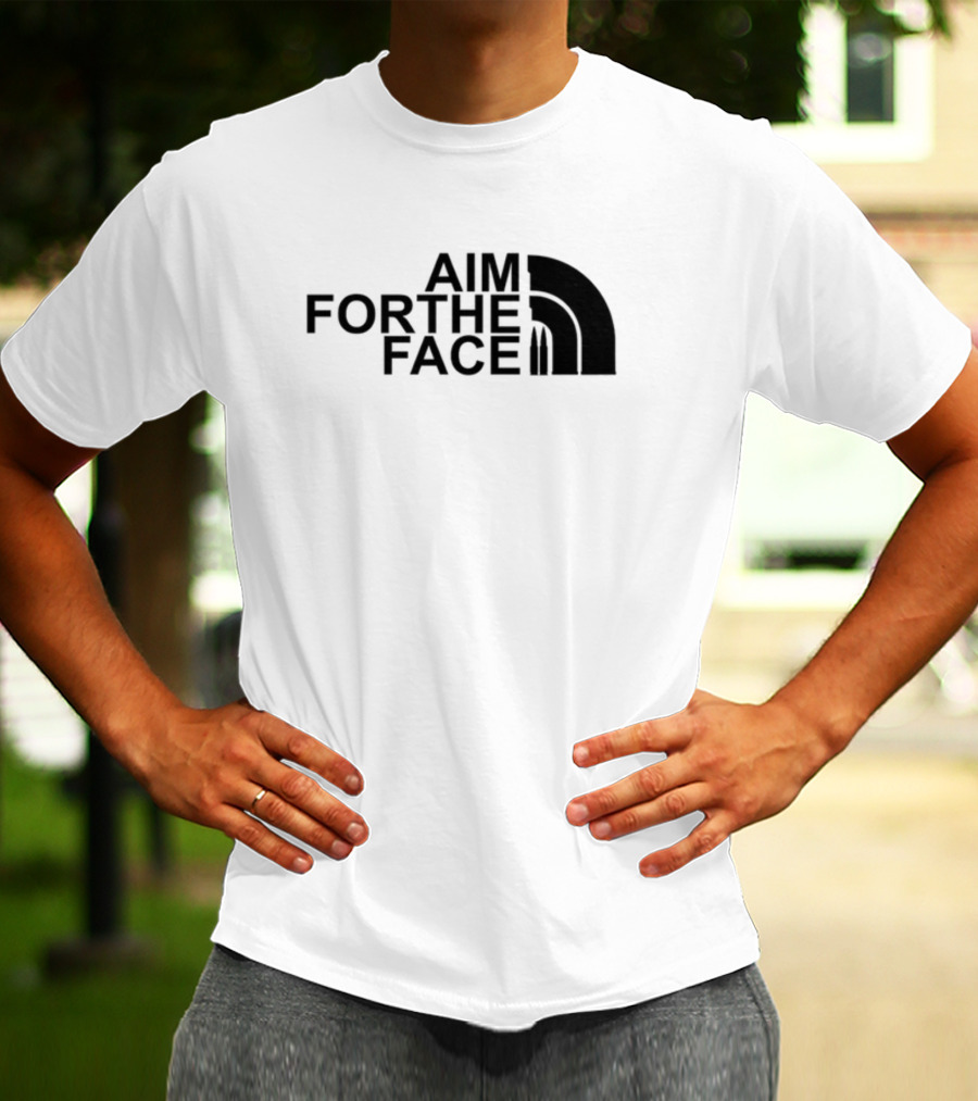 Mid Night Platoon Aim For The Face Bullet Inspired Arch T-Shirt