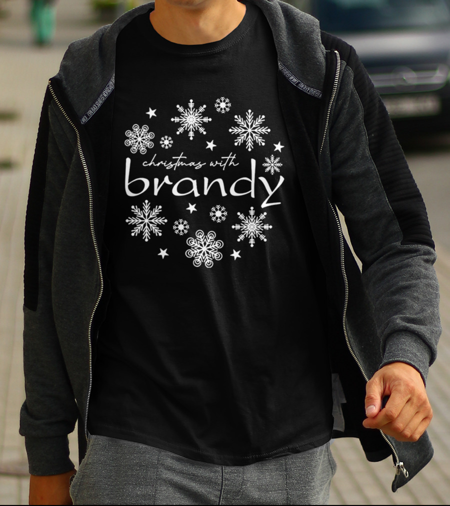 Christmas With Brandy Snowflakes Stars T-Shirt