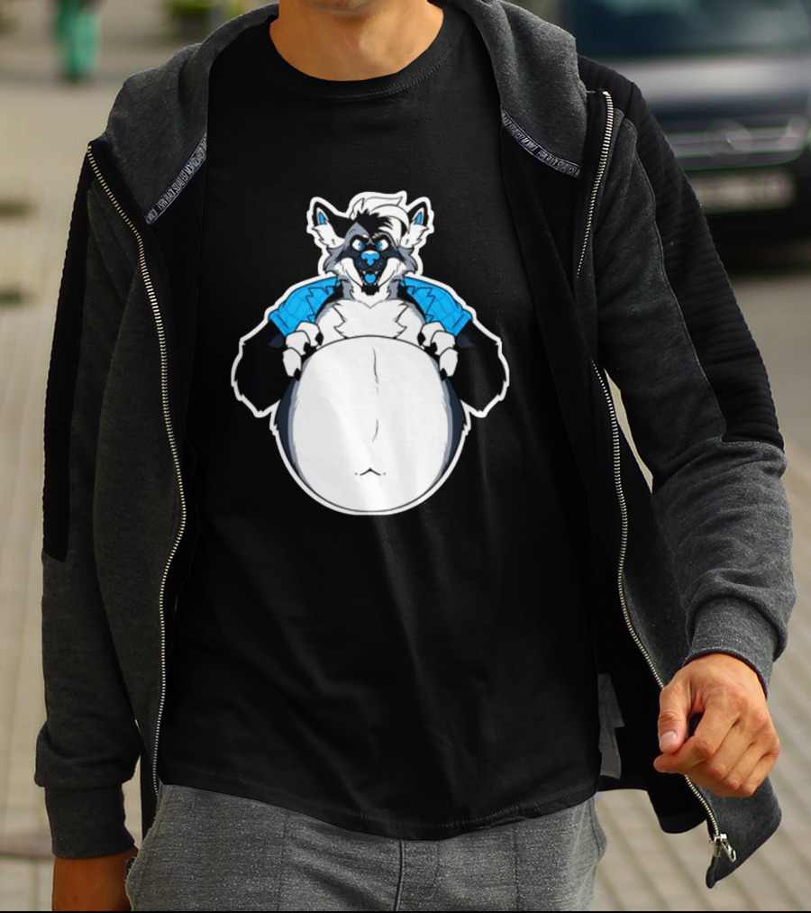 Sloshdog Jax's Cool Wolf Character T-Shirt