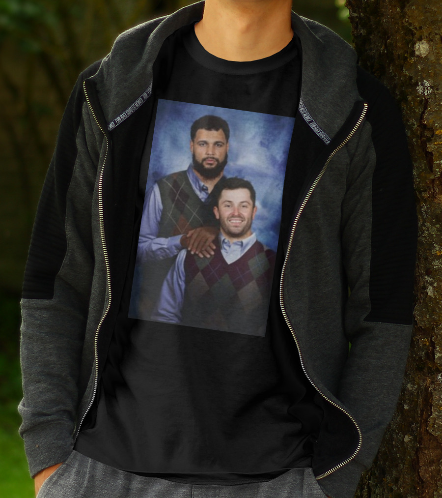 Baker Mayfield And Mike Evans Brothers Family Portrait Sweater Image T-Shirt
