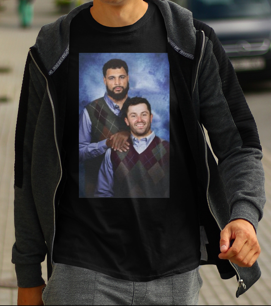 Baker Mayfield And Mike Evans Brothers Family Portrait Sweater Image T-Shirt