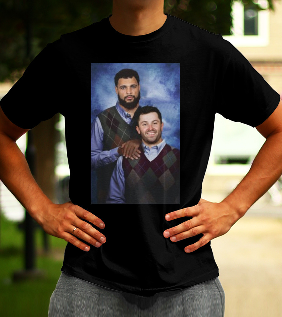 Baker Mayfield And Mike Evans Brothers Family Portrait Sweater Image T-Shirt