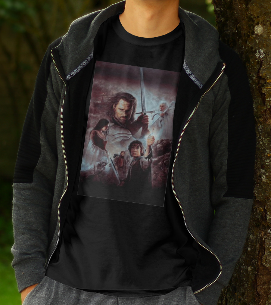 The Lord Of The Rings The Return Of The King Aragorn Frodo Gandalf Movie T-Shirt