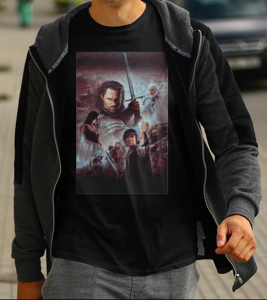 The Lord Of The Rings The Return Of The King Aragorn Frodo Gandalf Movie T-Shirt