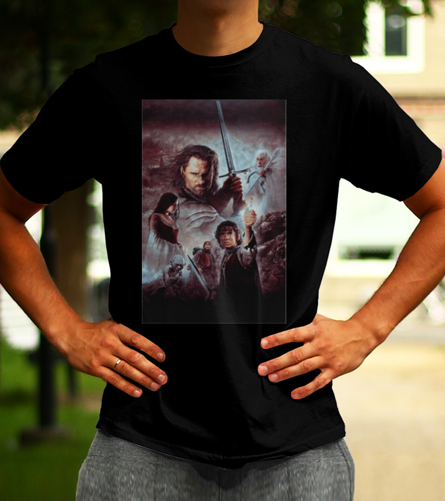 The Lord Of The Rings The Return Of The King Aragorn Frodo Gandalf Movie T-Shirt