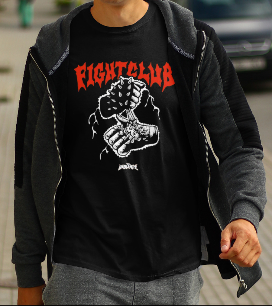 Fight Club Full Violence Spiked Fists T-Shirt