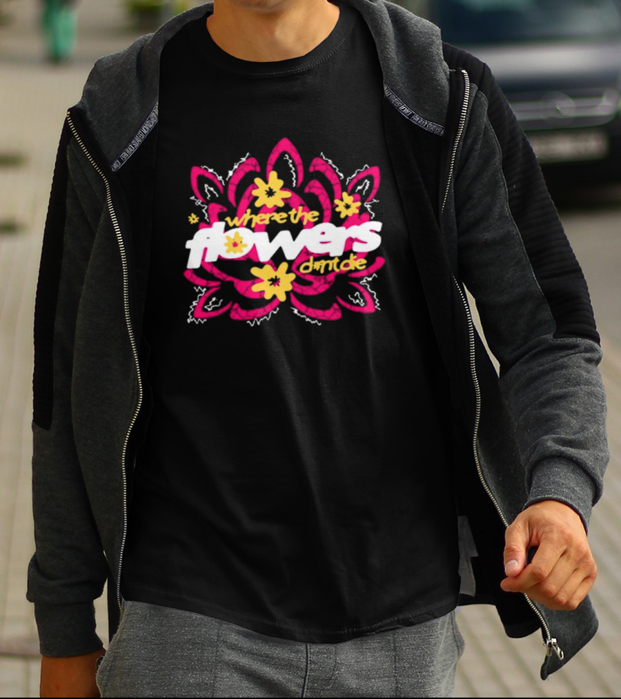 Monaleo Where The Flowers Dont Die Floral Motif T-Shirt