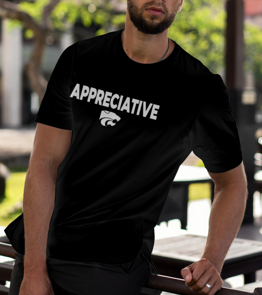 Appreciative K-State Coach Jerome Tang T-Shirt