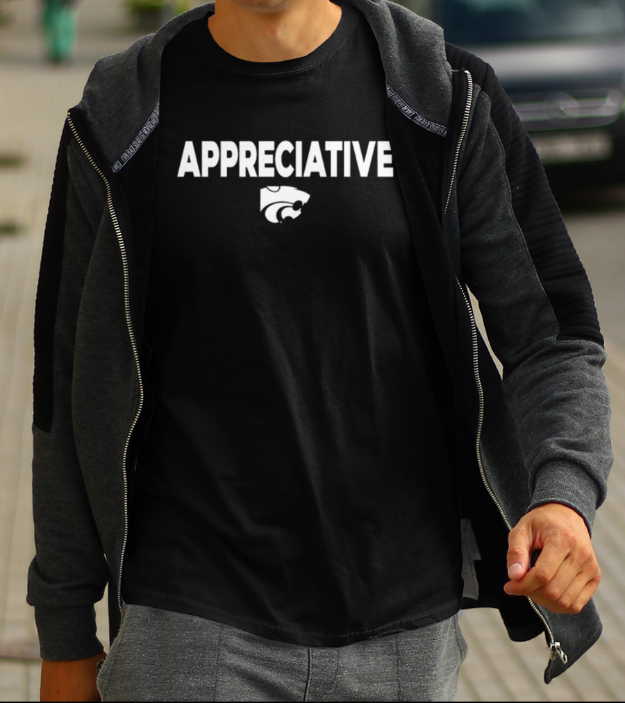 Appreciative K-State Coach Jerome Tang T-Shirt