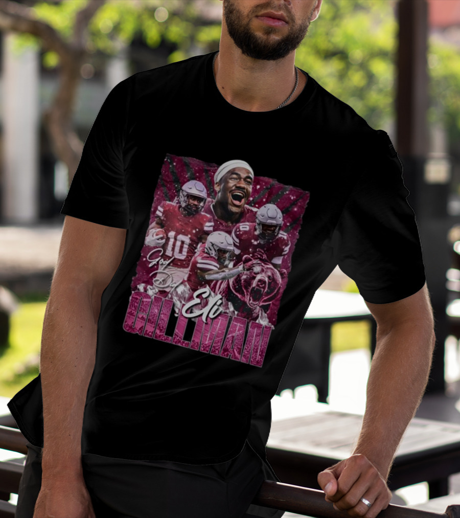 Eli Gillman God Did Football Bear Roar T-Shirt