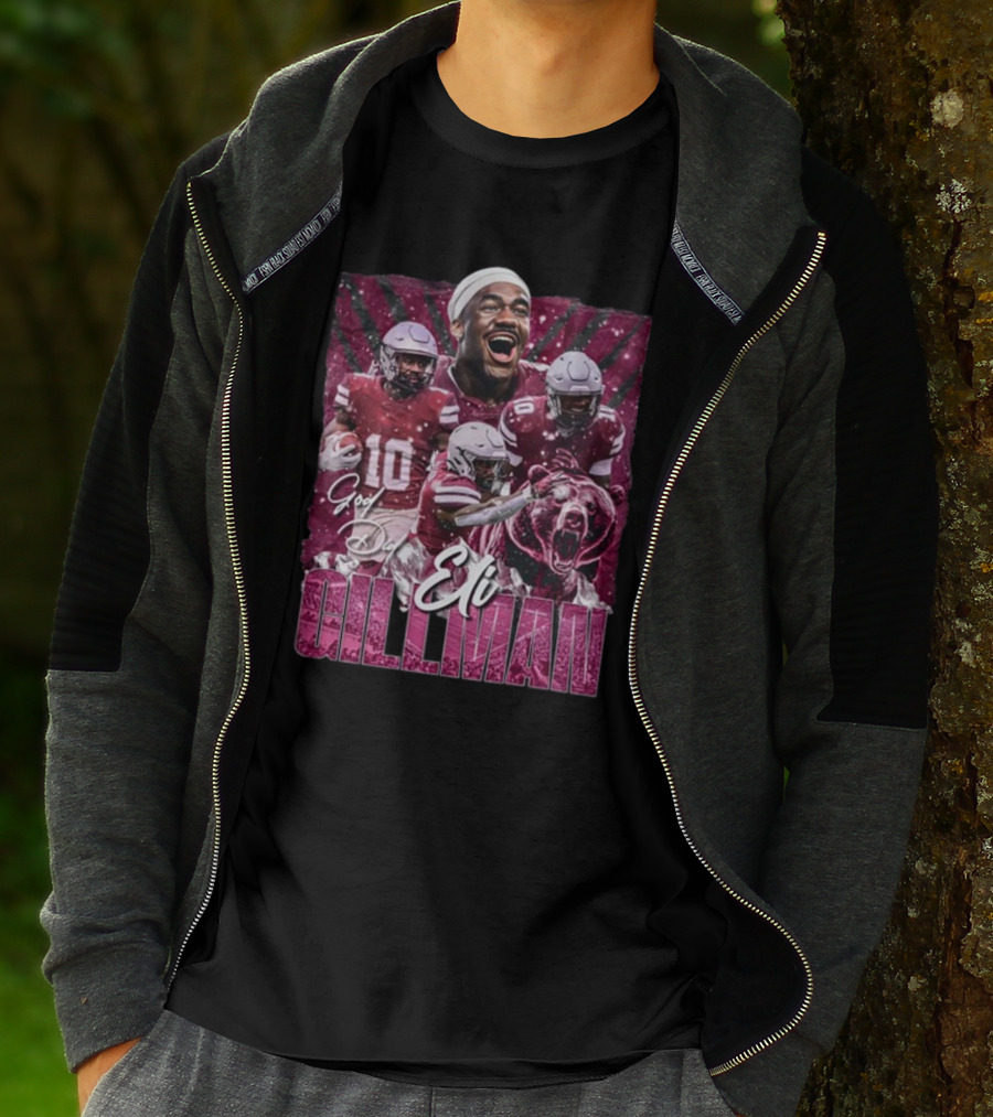 Eli Gillman God Did Football Bear Roar T-Shirt