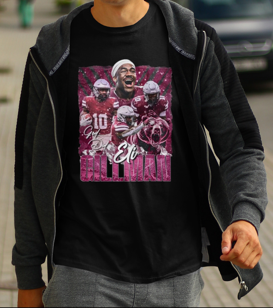 Eli Gillman God Did Football Bear Roar T-Shirt