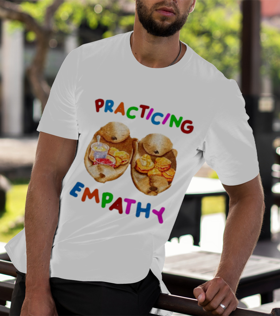 Practicing Empathy Otters Sharing Food T-Shirt