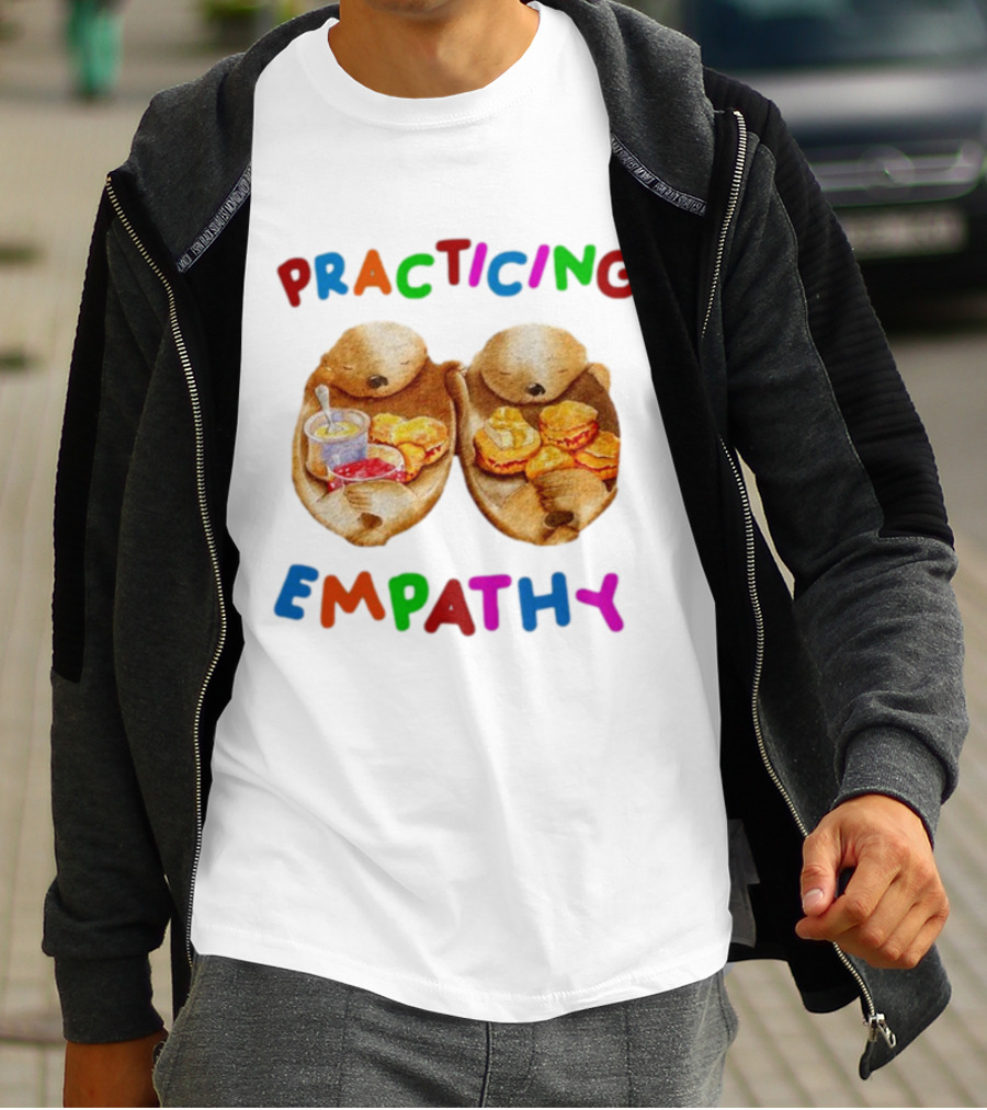 Practicing Empathy Otters Sharing Food T-Shirt