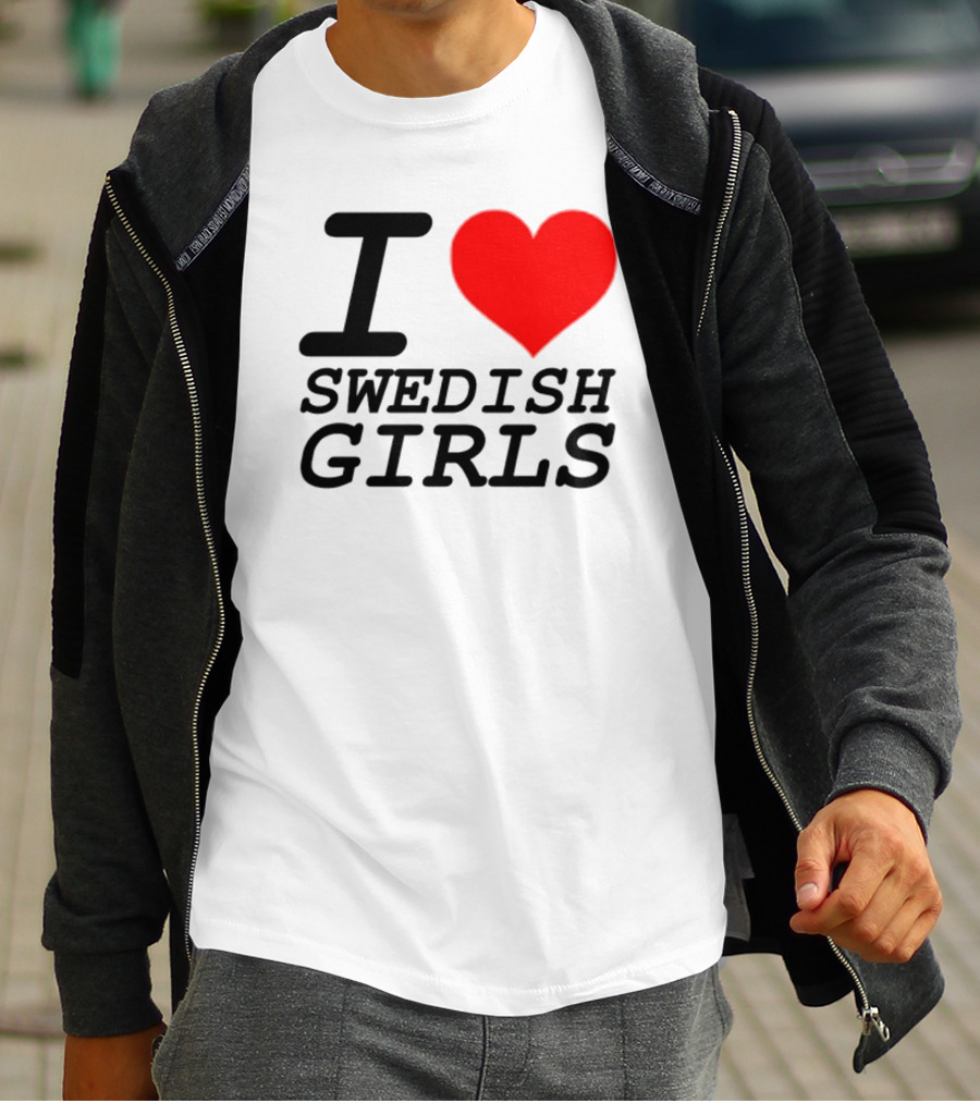 Pippin I Heart Swedish Girls T-Shirt