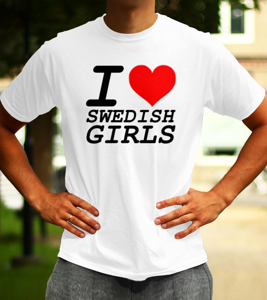 Pippin I Heart Swedish Girls T-Shirt