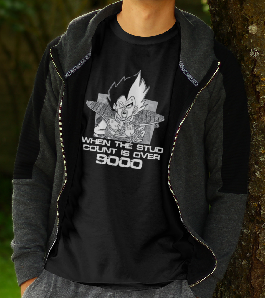When The Stud Count Is Over 9000 Vegeta Meme T-Shirt