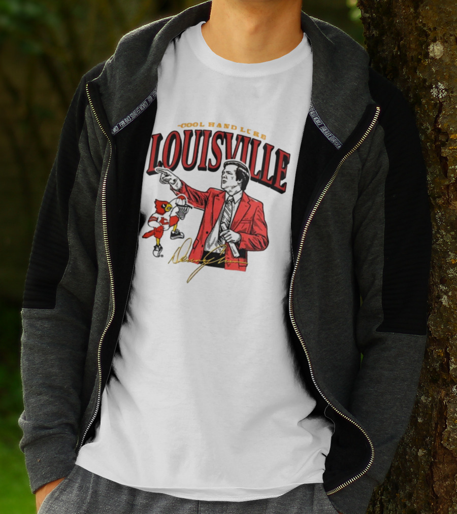Louisville Cool Hand Luke Denny Crum 80s Throwback T-Shirt