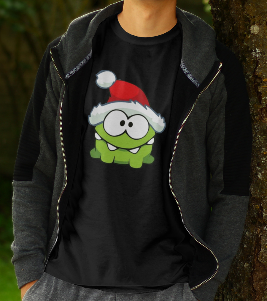 Santa Hat Om Nom T-Shirt