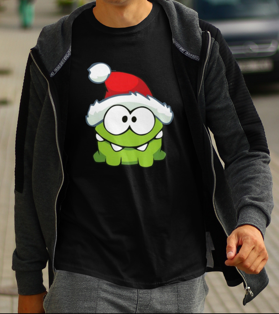 Santa Hat Om Nom T-Shirt