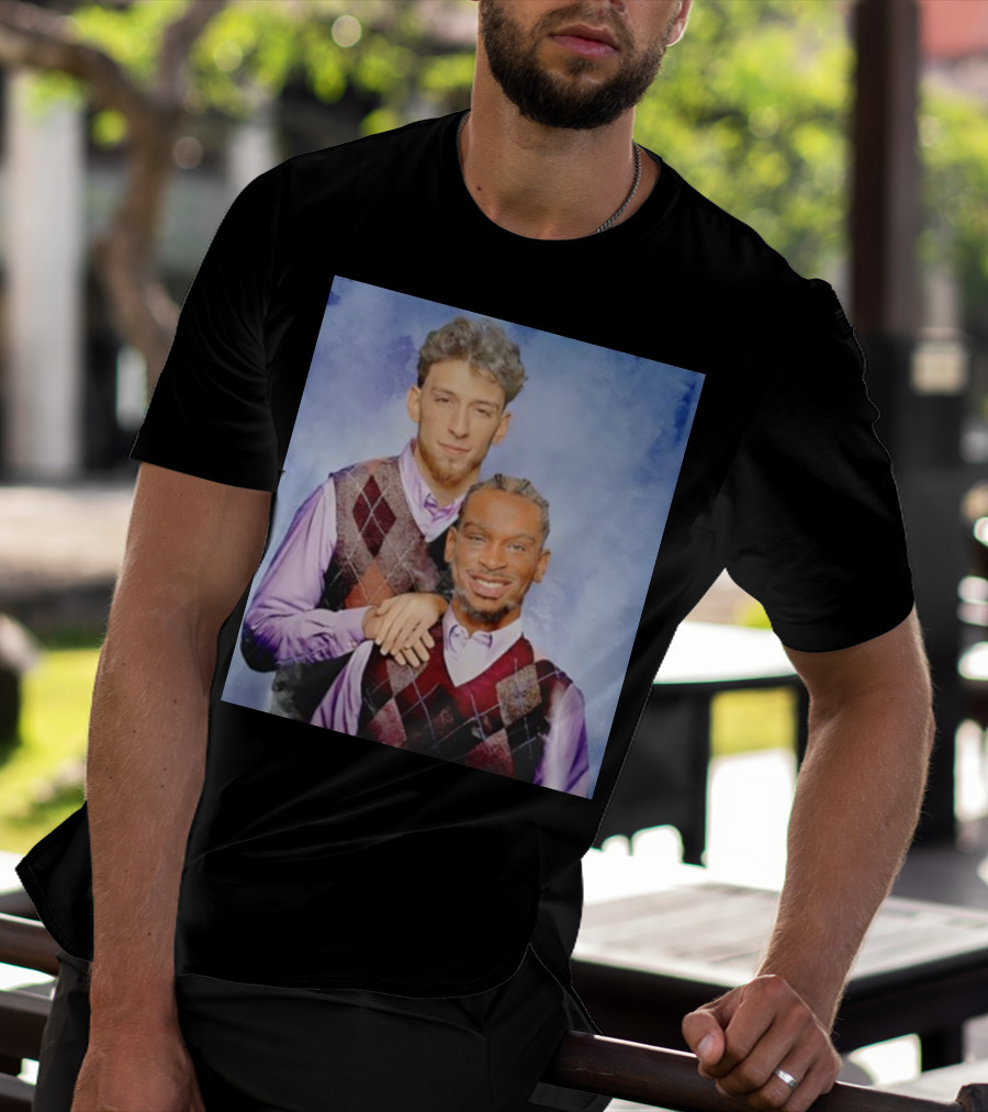 Chet Holmgren Shai Gilgeous Family Portrait Stepbrothers Sweater Look T-Shirt