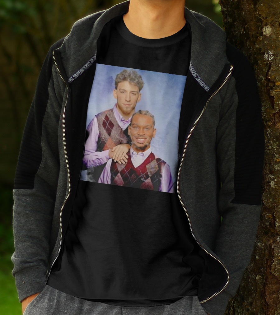 Chet Holmgren Shai Gilgeous Family Portrait Stepbrothers Sweater Look T-Shirt