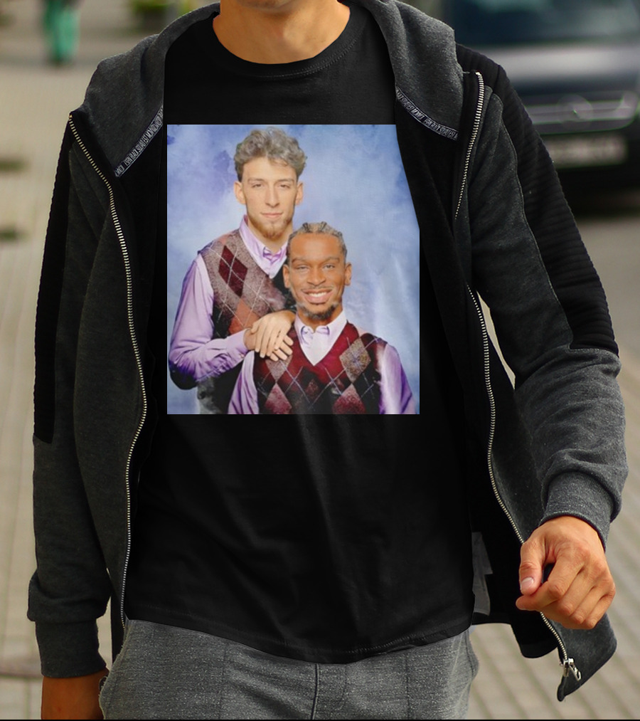 Chet Holmgren Shai Gilgeous Family Portrait Stepbrothers Sweater Look T-Shirt