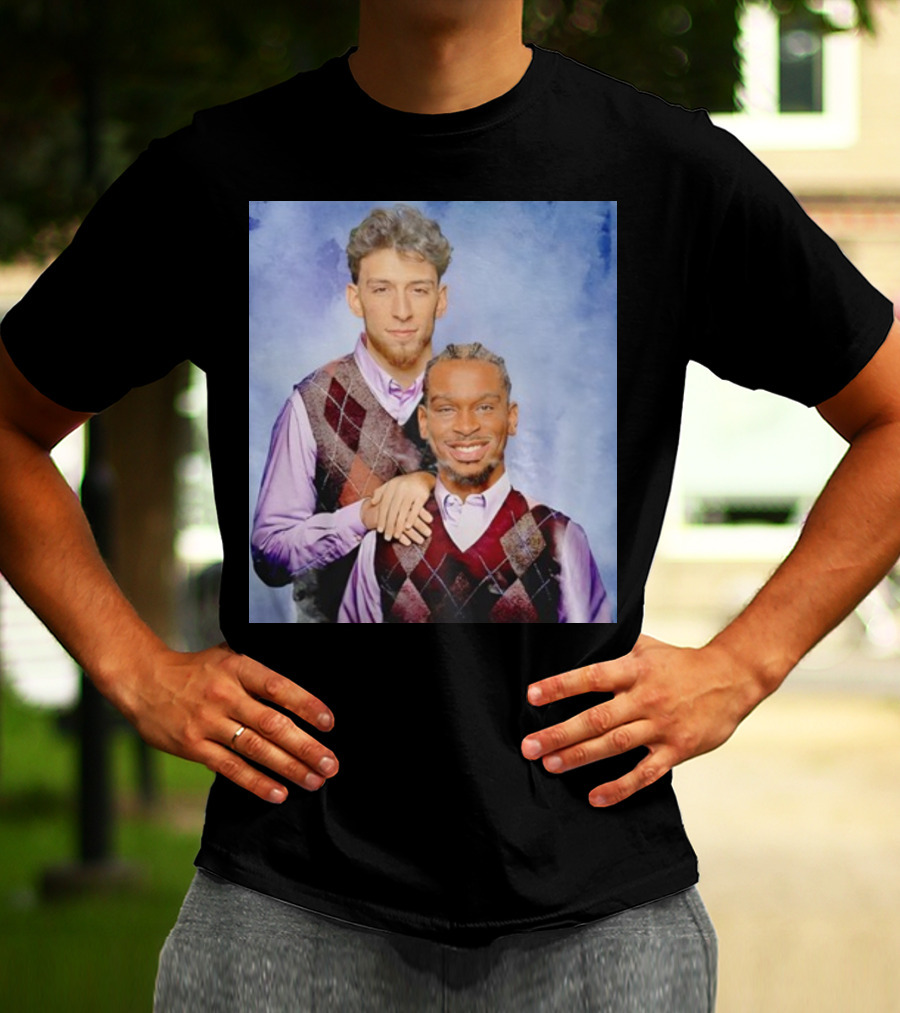 Chet Holmgren Shai Gilgeous Family Portrait Stepbrothers Sweater Look T-Shirt