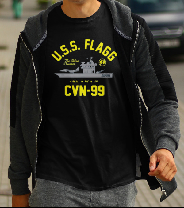 USS Flagg The Cobra Crusher CVN 99 G.I. Joe A Real American Hero T-Shirt
