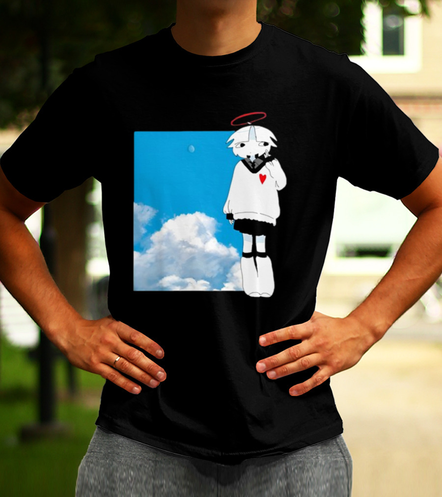 ChewChewer Loving Sky Cute Angel Halo Heart Clouds T-Shirt