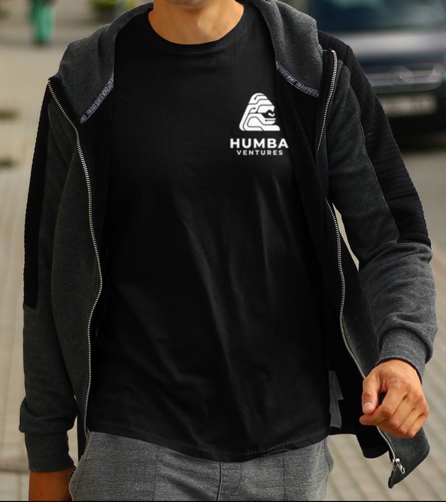 Humba Ventures Black Shirt With White Stylish T-Shirt