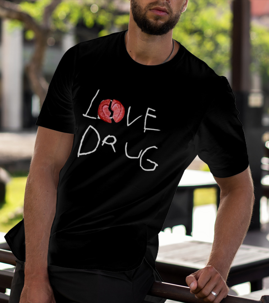 Grindhard Dark Grey Broken Love Drug T-Shirt