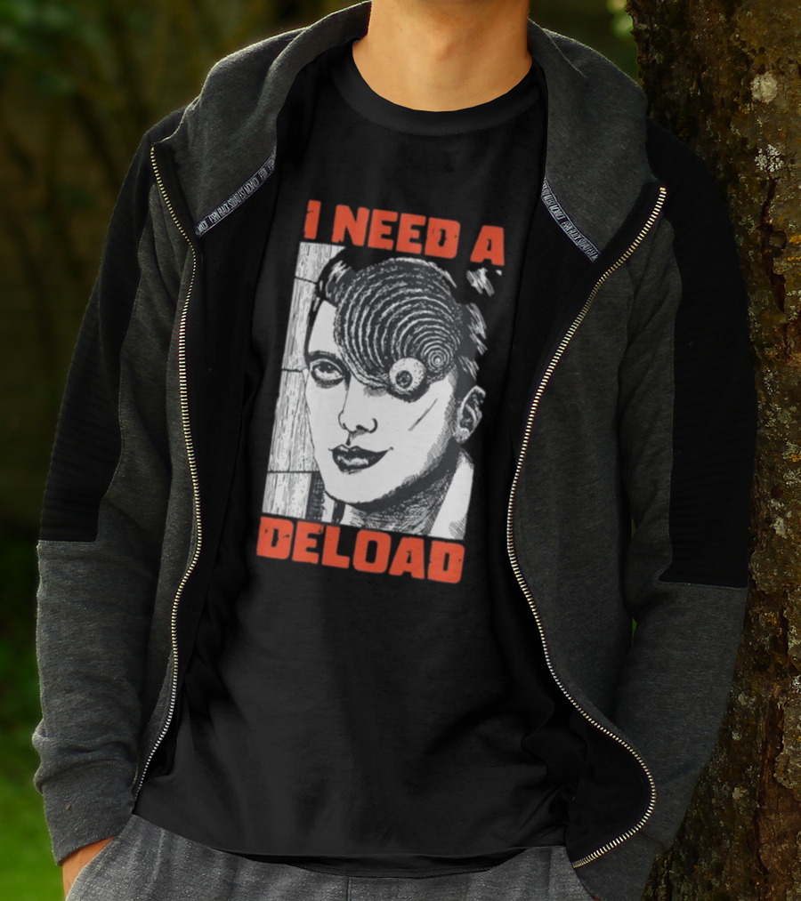 I Need A Deload Spiral Horror Comic T-Shirt