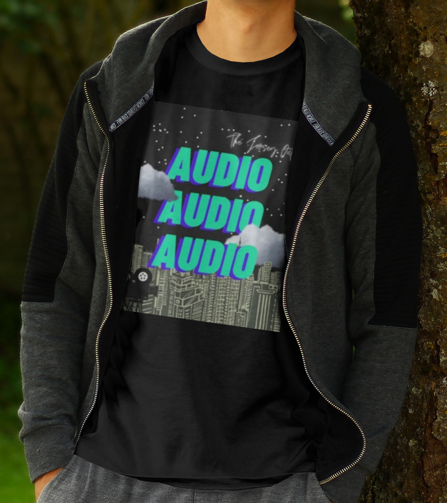 The Jersey Outlaw Audio Audio Audio Cityscape Night Scene T-Shirt