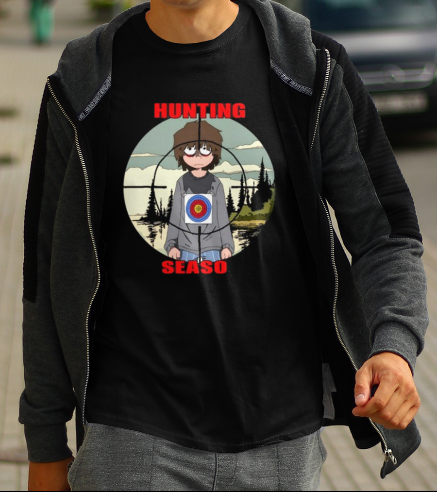 Mr Grill Gangster Hunting Season Crosshair Target Boy T-Shirt