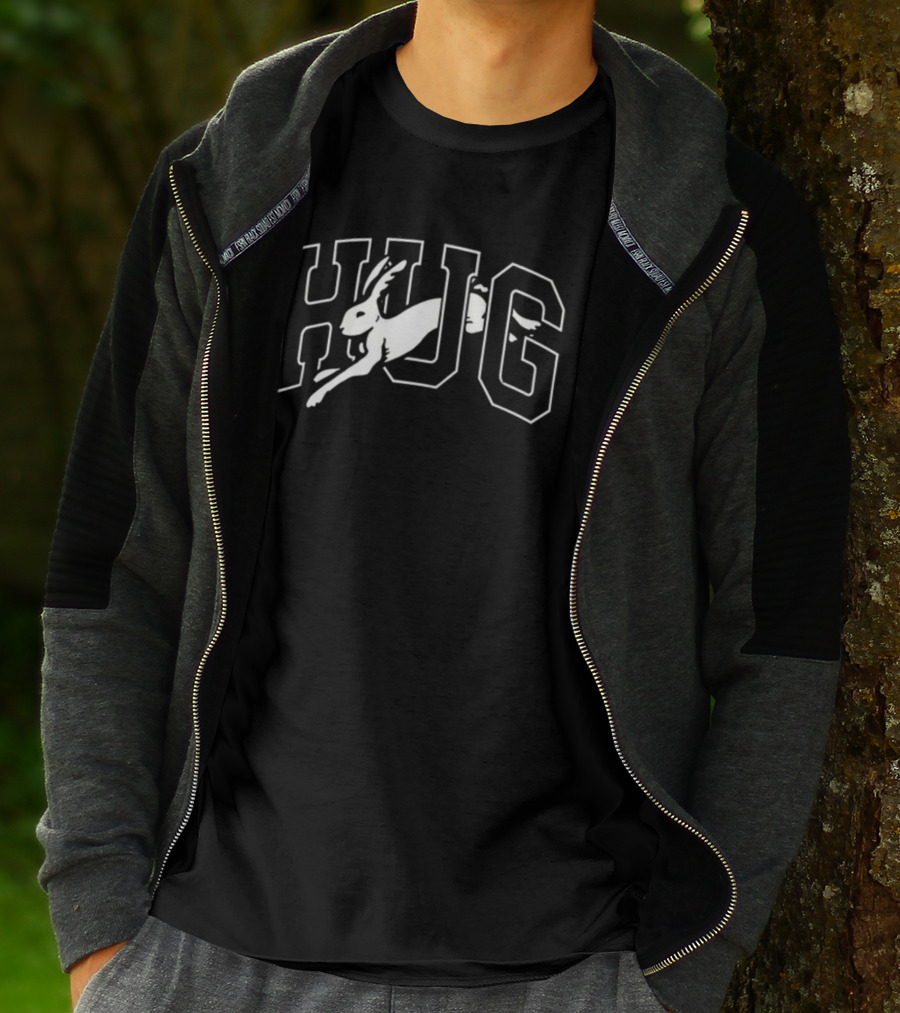 Devin Heroux Bunny Hug Property Of Saskatchewan Jumping Rabbit T-Shirt