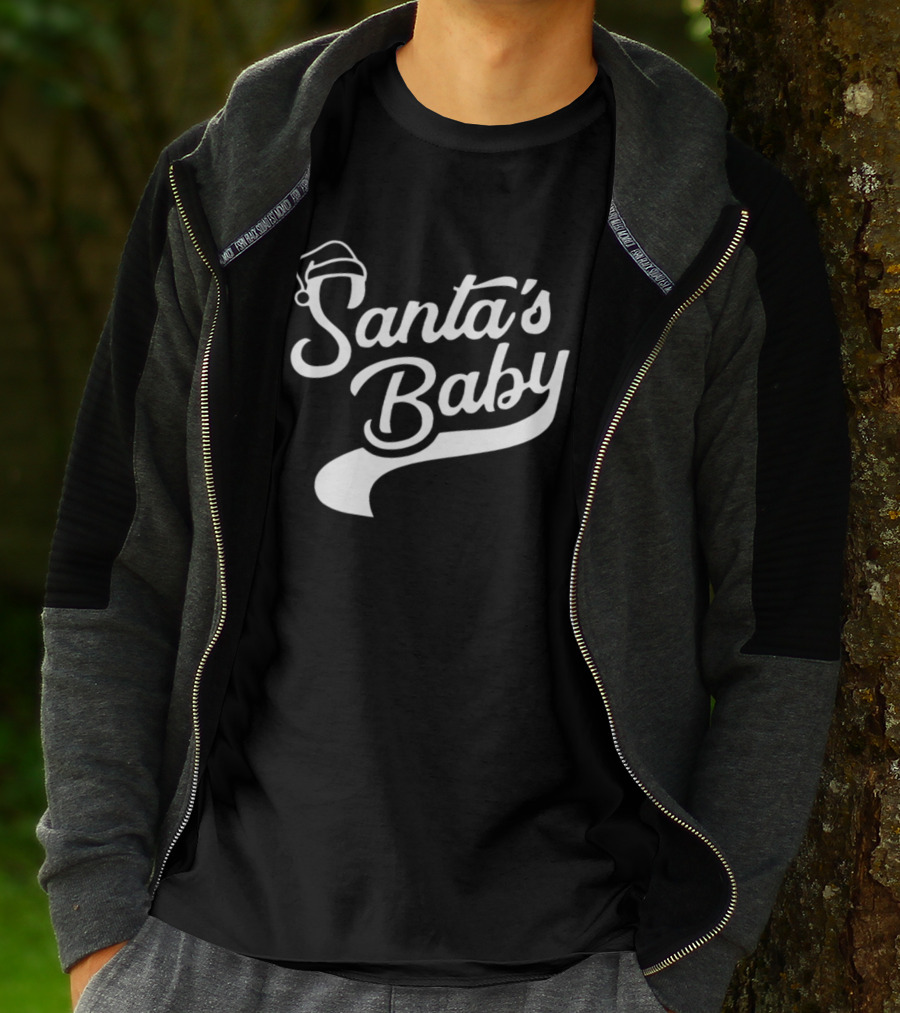 Santa's Baby Santa Hat Holiday Fun T-Shirt