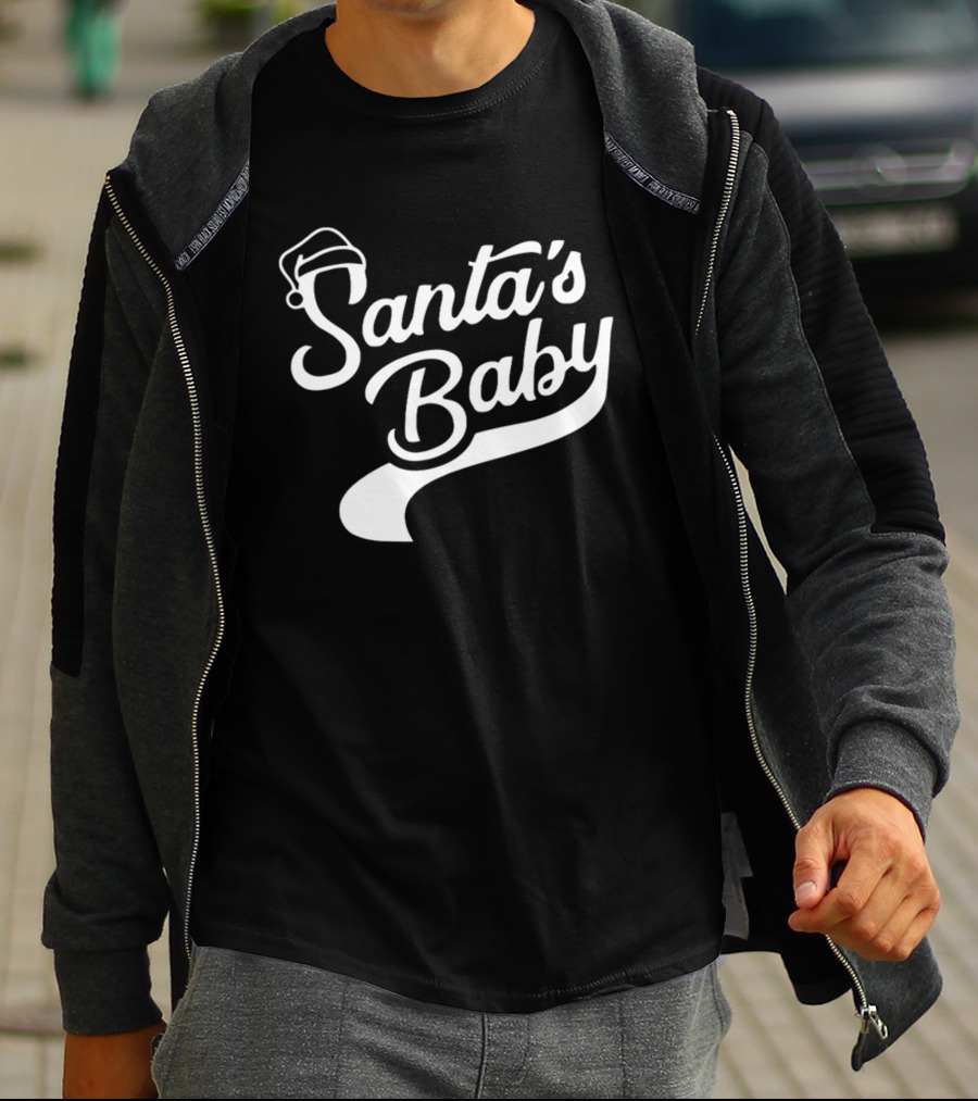 Santa's Baby Santa Hat Holiday Fun T-Shirt