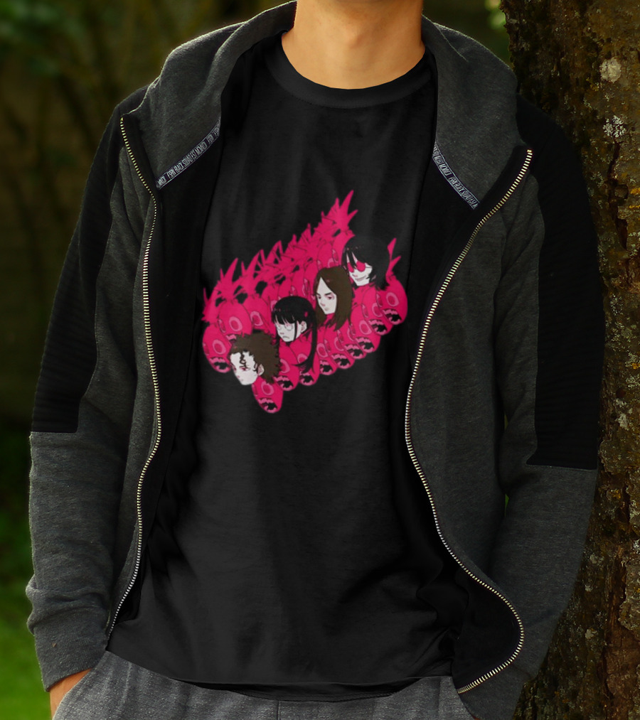 Concert Exclusive Jun Inagawa Pink Monster Characters T-Shirt