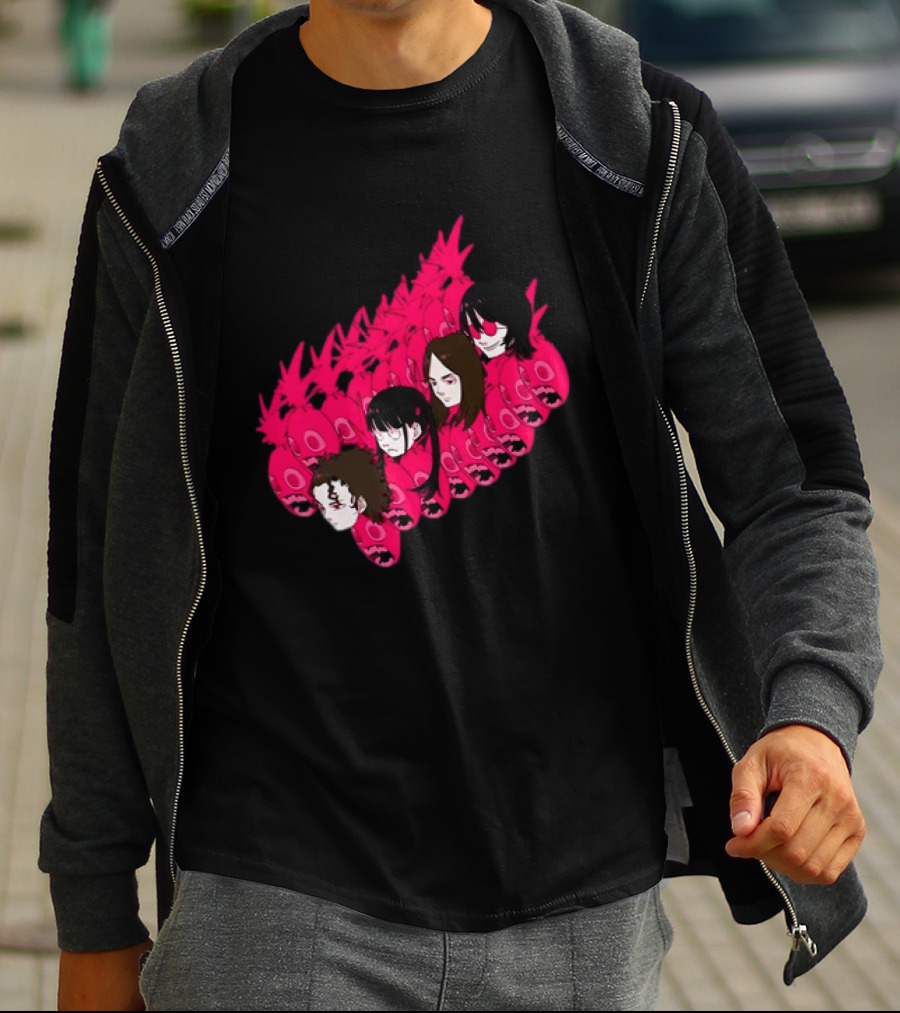 Concert Exclusive Jun Inagawa Pink Monster Characters T-Shirt