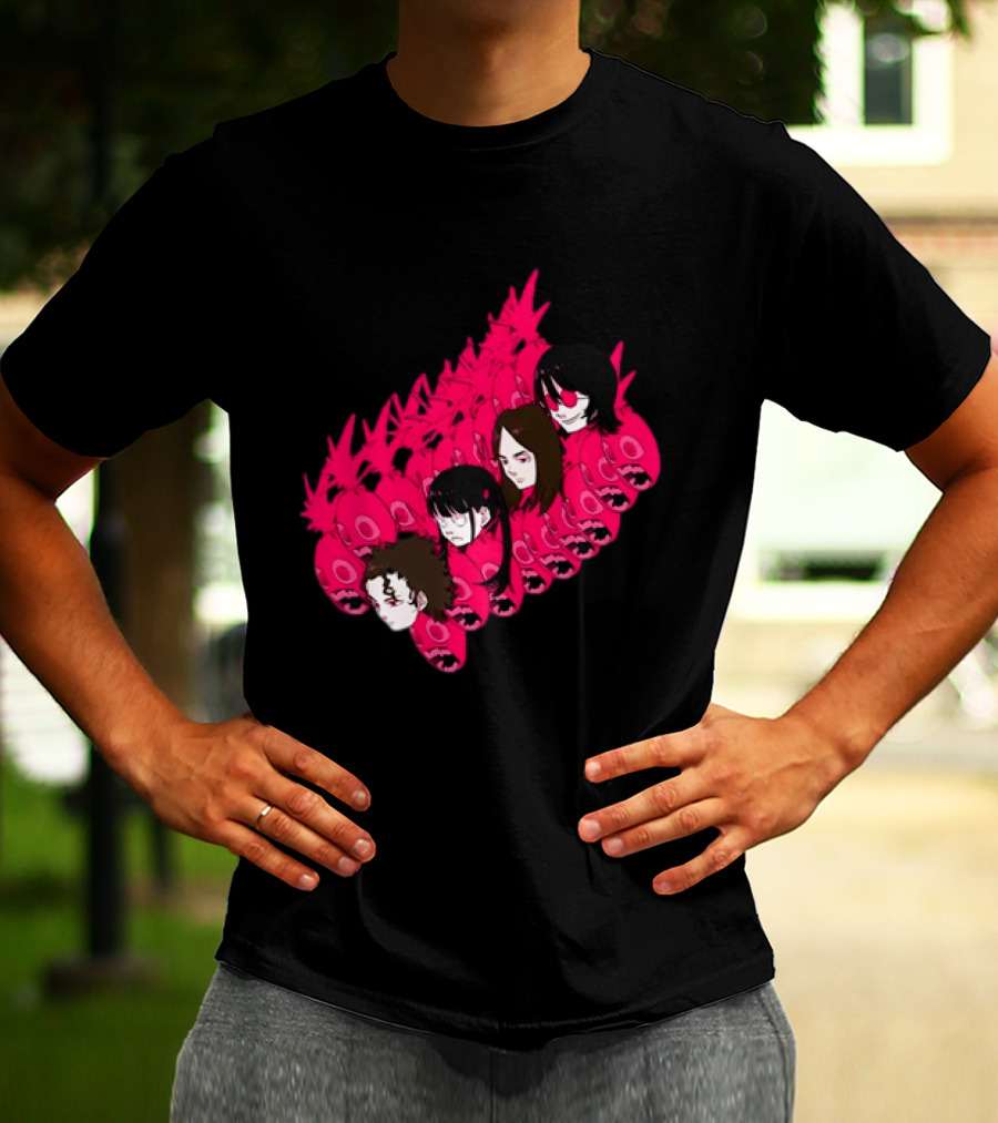 Concert Exclusive Jun Inagawa Pink Monster Characters T-Shirt