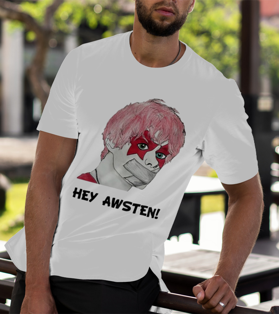 Hey Awsten Are You Gonna Play Sneaking Out Of Heaven Masked Punk T-Shirt