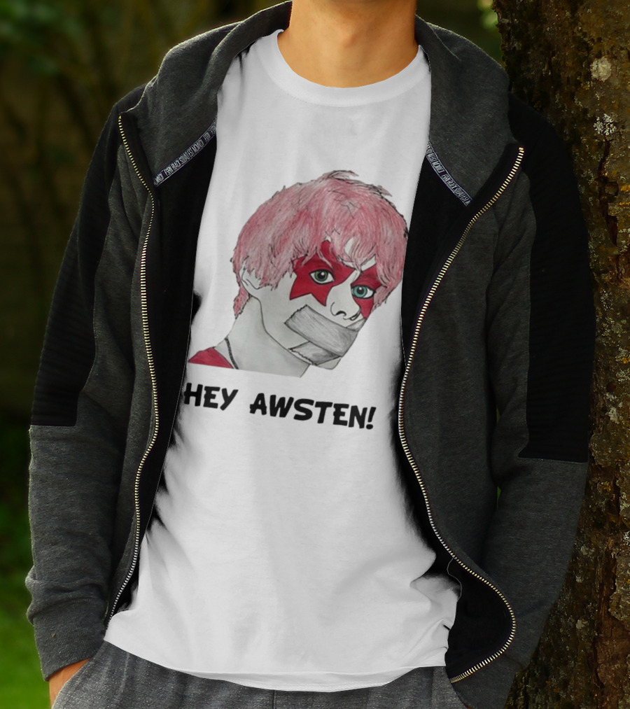 Hey Awsten Are You Gonna Play Sneaking Out Of Heaven Masked Punk T-Shirt