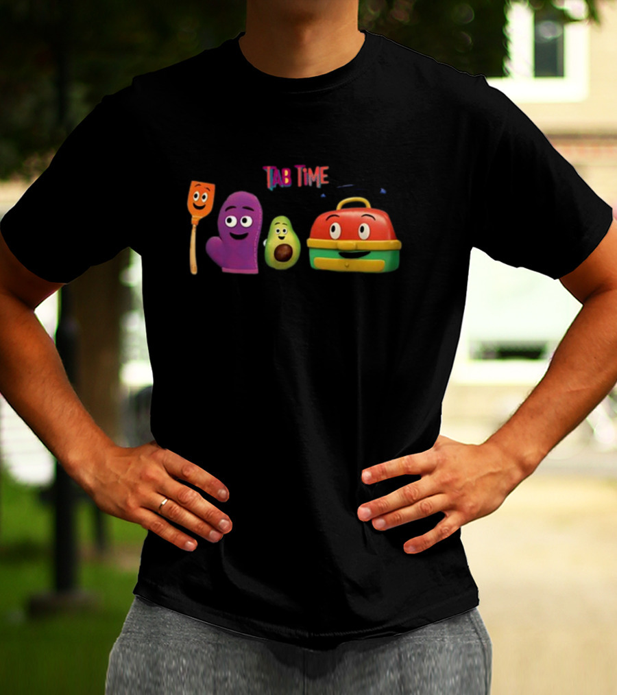 Tab Time Pals Colorful Kitchen Friends T-Shirt